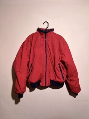 Swingster Vintage 80s 90s Red Fleece Lined Bomber Jacket Men's Large